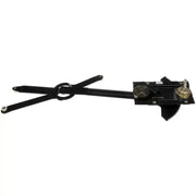 Black metal window regulator for Dorman window regulator replacement on Dorman window