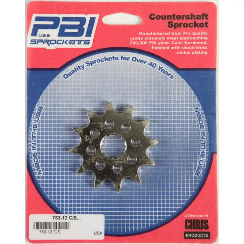 753-12 Front Cs Sprocket Steel 12t 520 Gas/Yam - Countershaft