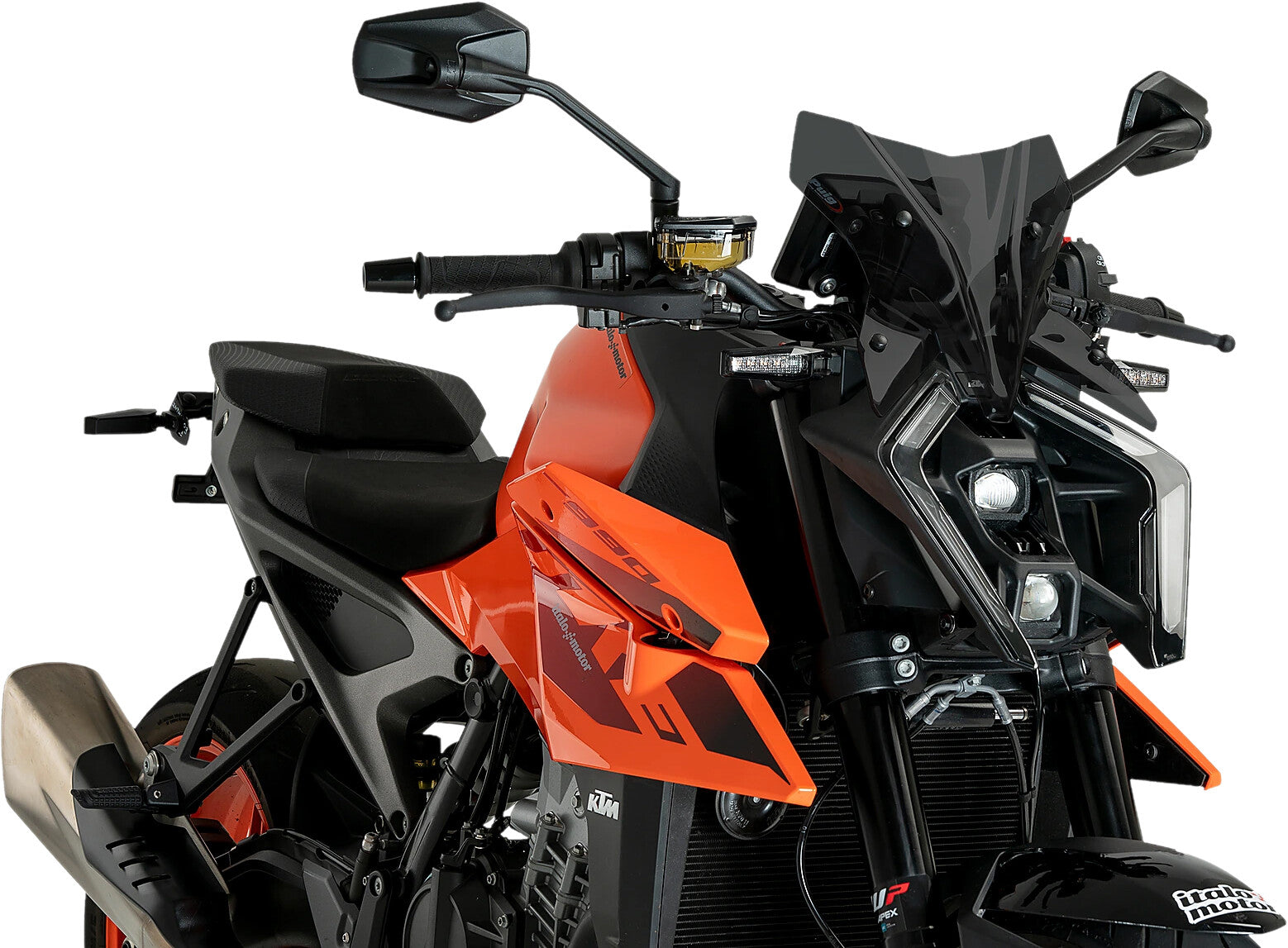 Puig R-Racer Windscreens Windshield/Windscreen 21995F - Smoke Naked New Gen Sport Dark