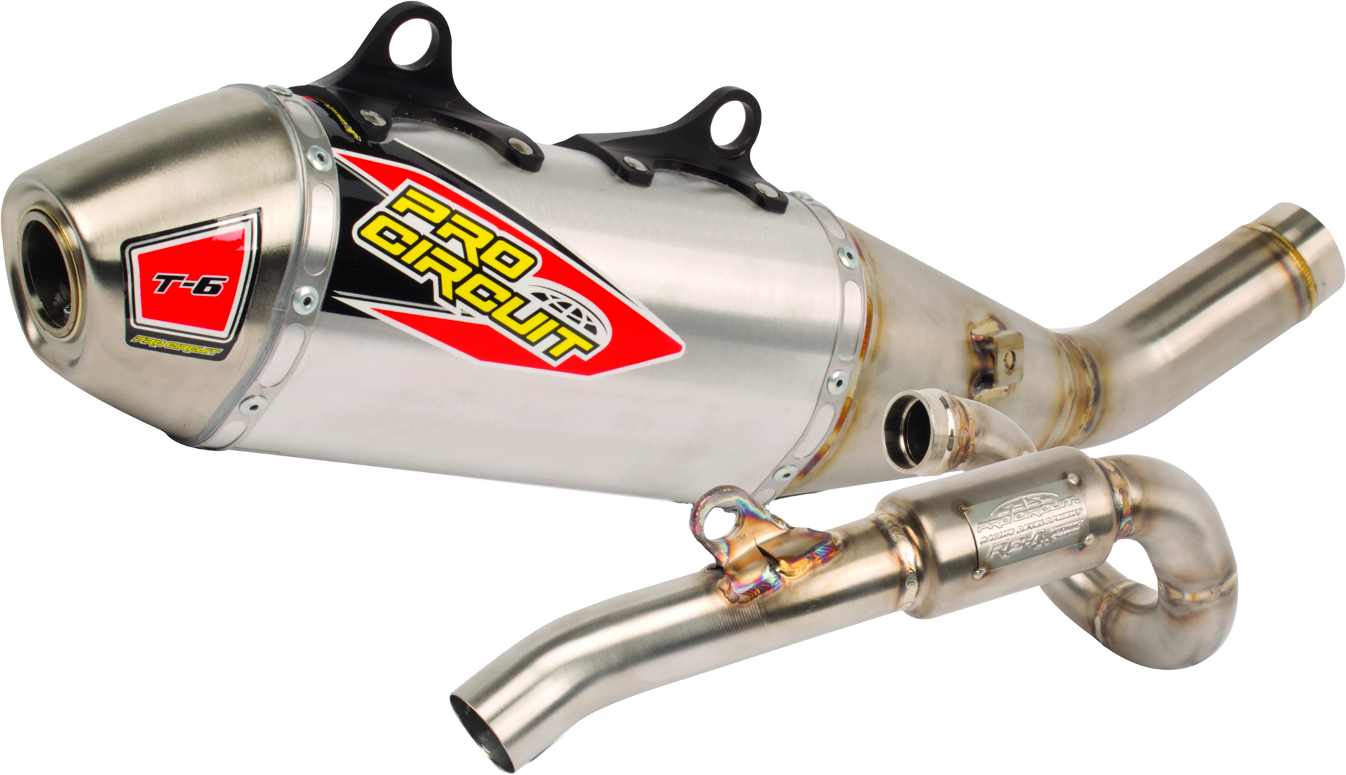 PRO Circuit Ti-6 Titanium Exhaust System 01122525G - T-6 Stainless