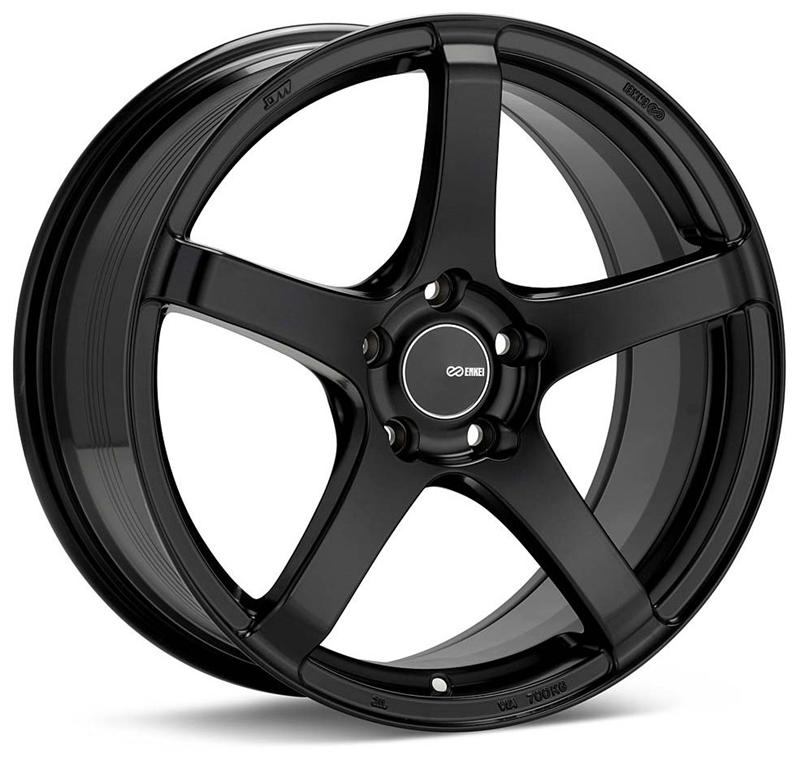 Enkei 476-780-8040BK Enkei Kojin 17x8 40mm Offset 5x100 Bolt Pattern 72.6mm Bore Dia Matte Black Wheel