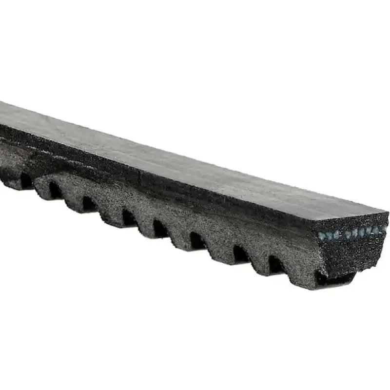 Black rubber serpentine belt for Gates Corp V-Belt system in industrial machines