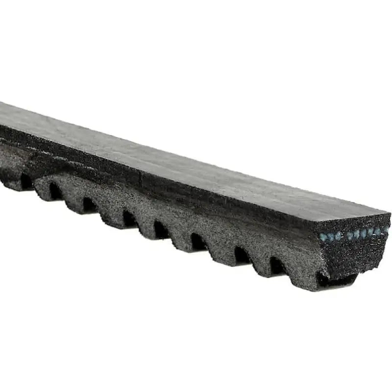 Black rubber serpentine belt for Gates Corp V-Belt system in industrial machines
