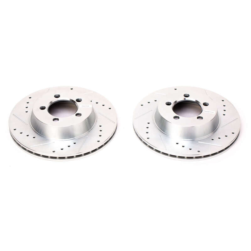 PowerStop AR8305XPR Power Stop 67-72 Dodge Dart Front Evolution Drilled & Slotted Rotors - Pair