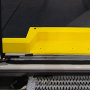 Yellow Legend Fleet aluminum top sill storage tray with black rubber edge