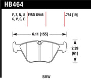 Hawk Performance HB464E.764 Hawk 01-06 BMW 330Ci / 01-05 330i/330Xi / 01-06 M3 Blue 9012 Front Race Brake Pads