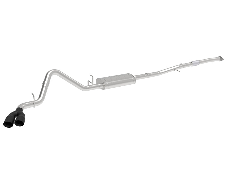 aFe 49-34109-B aFe Vulcan Series 3in 304SS Exhaust Cat-Back w/Blk Tip 2019 GM Silverado/Sierra 1500 L4-2.7L (t)