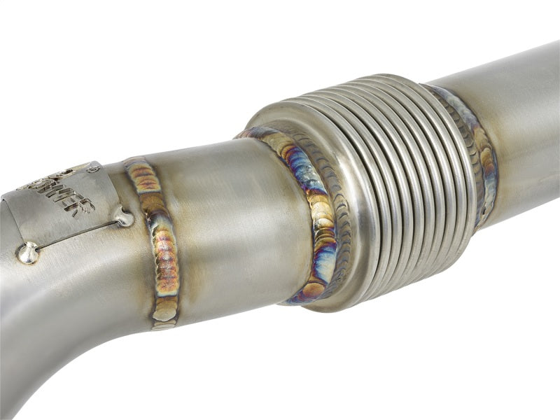 aFe 48-33016 aFe Twisted Steel Header Up-Pipe 08-10 Ford Diesel Trucks V8-6.4L (td)