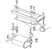 76046SK Trailer Hitch Rear Mounting Hardware
