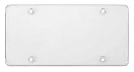 76100 Cruiser License Plate Cover Clear Flat