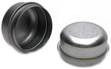 Two metal dust caps for Raybestos Electric Trailer Brakes on electric trailer brakes