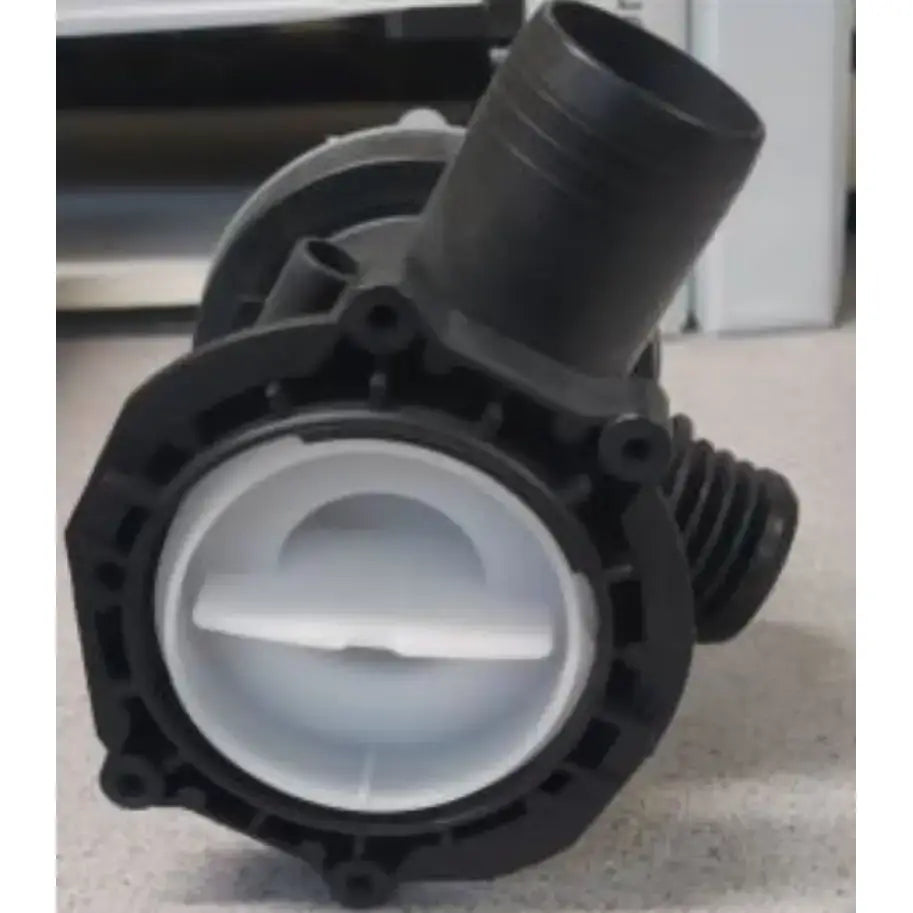 Black plastic Splendide washer dryer drain pump with white internals