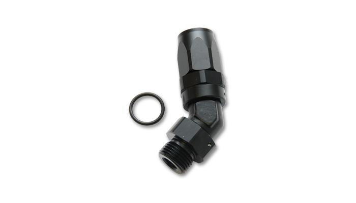 Vibrant 24408 Vibrant Male -10AN 45 Degree Hose End Fitting - 7/8-14 Thread (10)