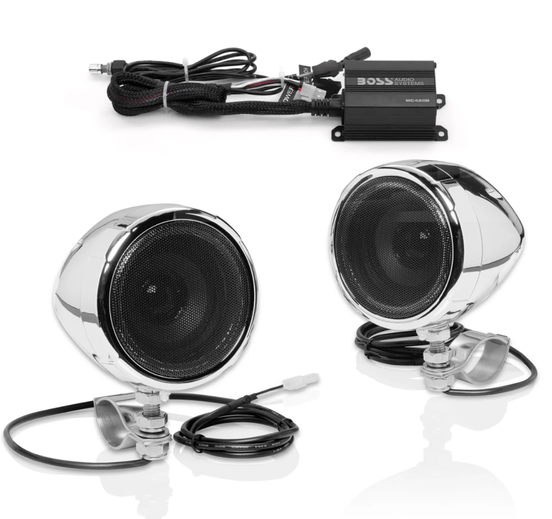 Boss Audio MC420B Boss Audio Systems Motorcycle Speaker Amplifier/ Bluetooth/ 3in Speakers