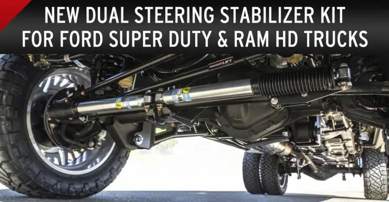 77-2520 Readylift Dual Steering Stabilzer With Bilste - Stabilizer