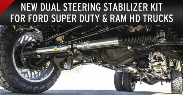 77-2520 Readylift Dual Steering Stabilzer With Bilste - Stabilizer