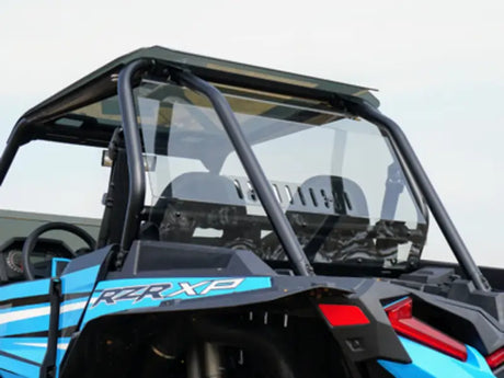 Blue and black utility vehicle rear windshield 77-4400-R-T Spike Rear Windshield