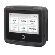 Mastervolt Easyview 5 touch screen monitor displaying electrical system data for comprehensive monitoring.