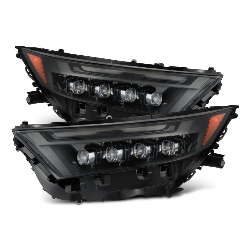 AlphaRex 880857 AlphaRex 19-23 Toyota RAV4 NOVA LED Projector Headlights Alpha-Black - 880857