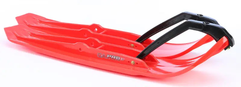 Red snowmobile skis with black handles from 77050392 MTX Pro Skis Red pair