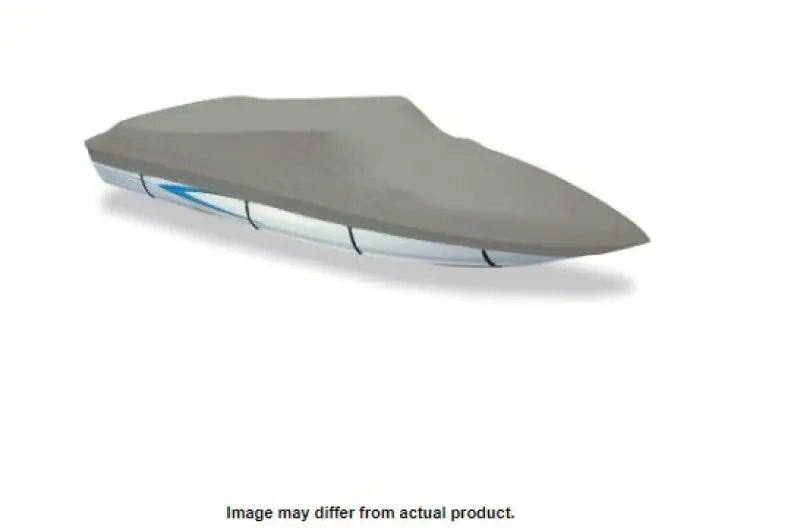 Gray Carver Boat Cover for V-17 I/O boat, perfect Carver boat cover protection