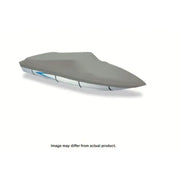 Gray Carver Boat Cover for V-17 I/O boat, perfect Carver boat cover protection