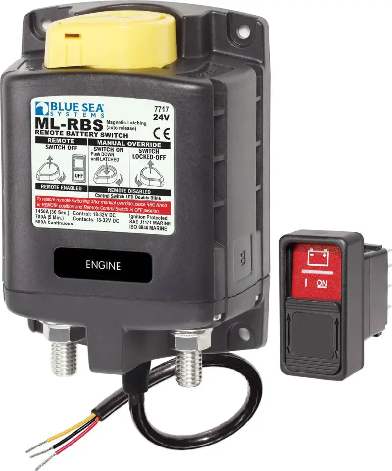 7717-BSS Blue Sea Solenoid Ml 24V Rbs Spst W/Man 2