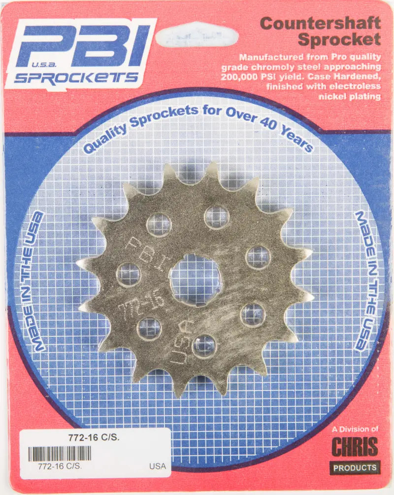 772-16 Front Cs Sprocket Steel 16t 530 Yam - Countershaft