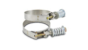 Vibrant 27822 Vibrant SS T-Bolt Clamps Pack of 2 Size Range: 2.46in to 2.76in OD For use w/ 2.25in ID Coupling