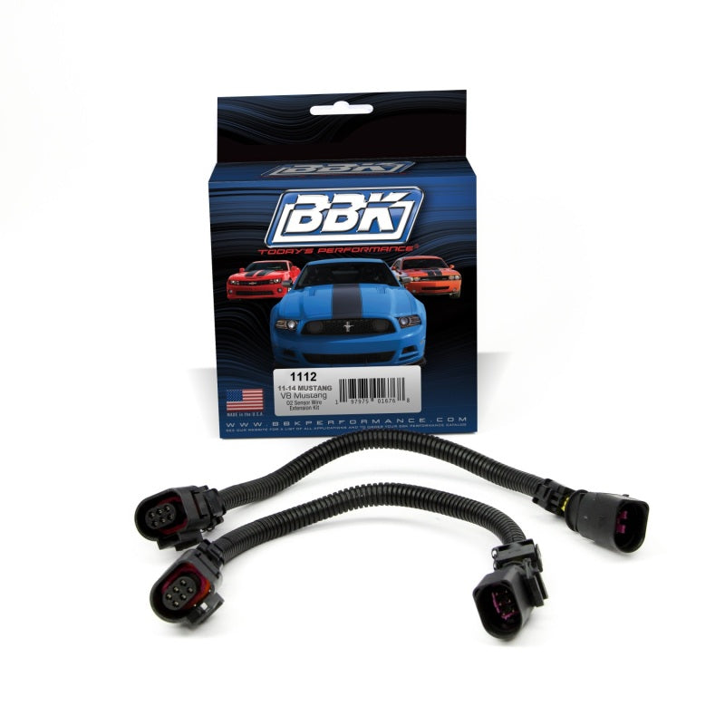 BBK 1112 BBK 11-14 Mustang GT Front O2 Sensor Wire Harness Extensions 12 (pair)