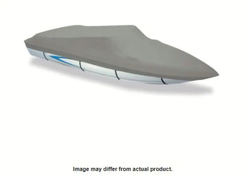 Covered Carver Boat with Carver Boat Cover for Jon-18 O/B protection