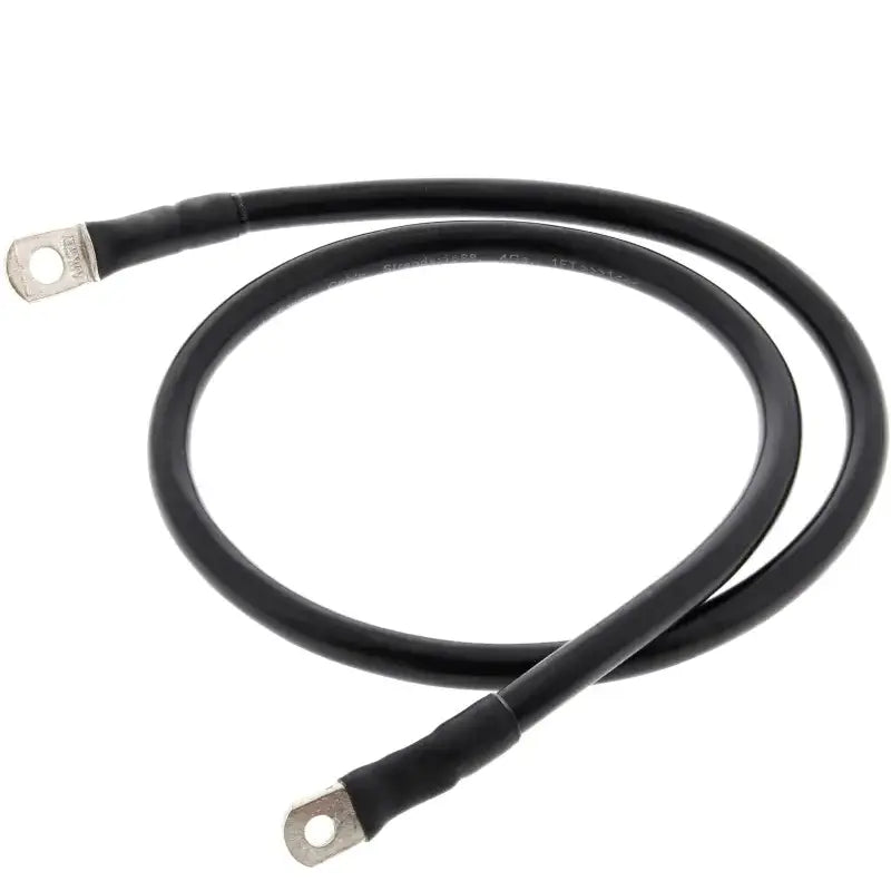 Black insulated battery cable with metal ring terminals for 78-133-1 Battery Cable Black 33 inches