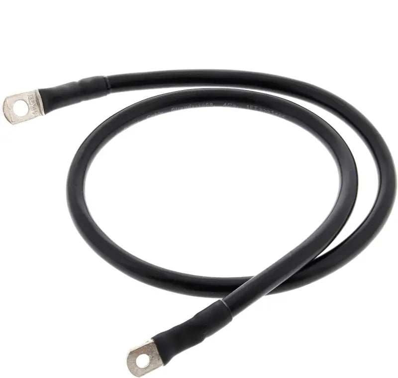 Black insulated battery cable with metal ring terminals for 78-133-1 Battery Cable Black 33 inches