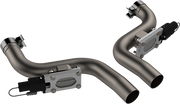 QTP 530011 QTP 11-18 Dodge Challenger/Charger 5.7L 2.5in 304SS Aggressor Cutout Dual Mid Pipes