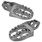 Zeta Aluminum Footpegs Foot Controls ZE93-1908 - Gray