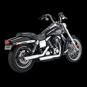 Vance & Hines HD Dyna 91-17 3In Twin Slash Slip PCX Slip-On Exhaust - 16337