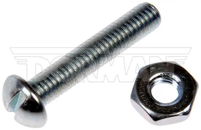 Slotted-head machine screw with nut for RV parts & accessories or truck parts