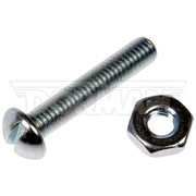Slotted-head machine screw with nut for RV parts & accessories or truck parts