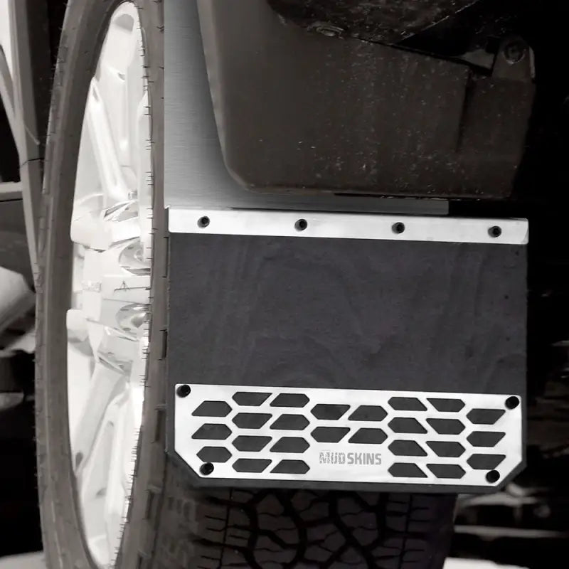 78401 Putco Mud Skins - Brushed Stainless Steel - Flap