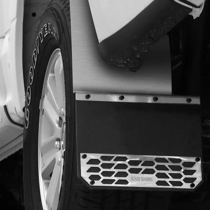 78410 Putco Mud Skins - Brushed Stainless Steel - Flap