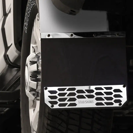 78430 Putco Mud Skins - Brushed Stainless Steel - Flap