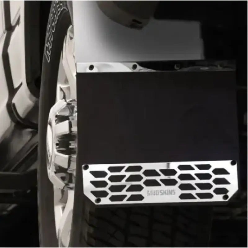 78430 Putco Mud Skins - Brushed Stainless Steel - Flap
