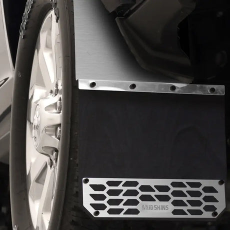 78460 Putco Mud Skins - Brushed Stainless Steel - Flap