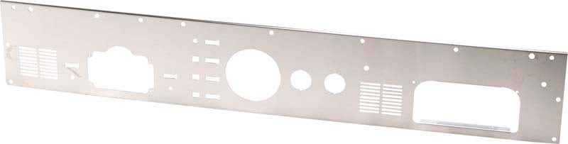 Kentrol 30562 Kentrol 76-86 Jeep CJ Dash Panel Without Radio Opening Brushed Silver