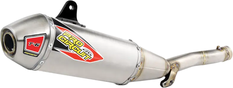 PRO Circuit T-6 Stainless Steel Exhaust System 0132645A - T-6 Slip-ON Removable Spark Arrestor
