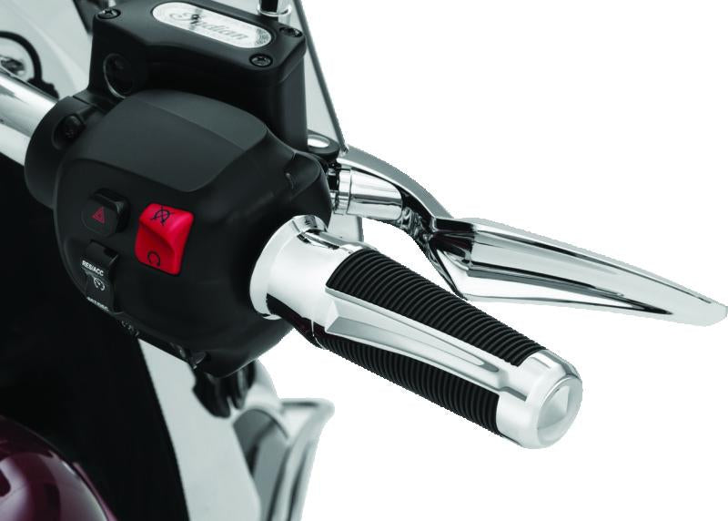 Kuryakyn 5766 Kuryakyn Phantom Grips Indian Chrome - 5766