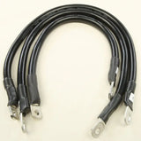 Black battery cable kit with metal ring terminals for 79-3003 Low Rider Fxr balls battery