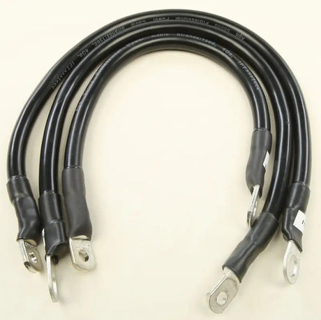 Black battery cable kit with metal ring terminals for 79-3003 Low Rider Fxr balls battery