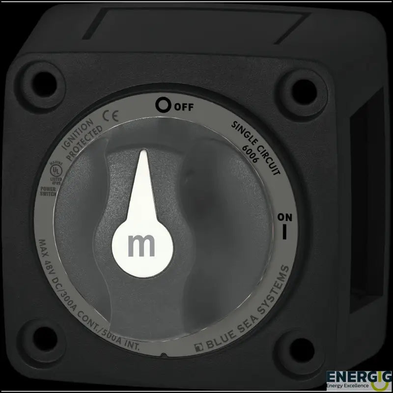 7901200-BSS Blue Sea Switch Battery M Knob Replace Blk - Disconnect