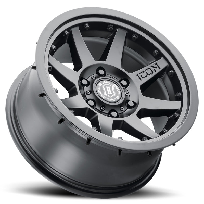 ICON 21817859057SB ICON Rebound Pro 17x8.5 6x5.5 25mm Offset 5.75in BS 95.1mm Bore Satin Black Wheel - 21817859057SB